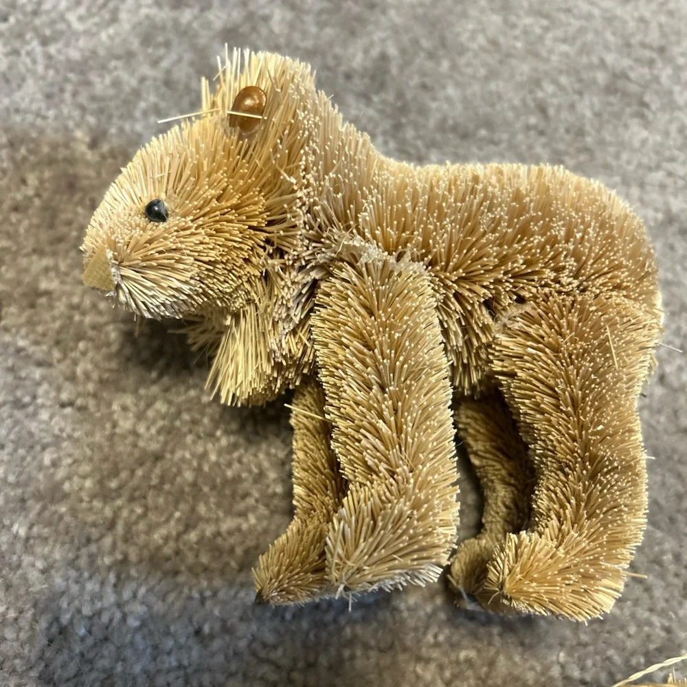 Set of (4) bottle brush ornaments